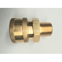 Pressure Washer 1/4" Male NPT-M Quick Connect Brass Coupler 5000 PSI